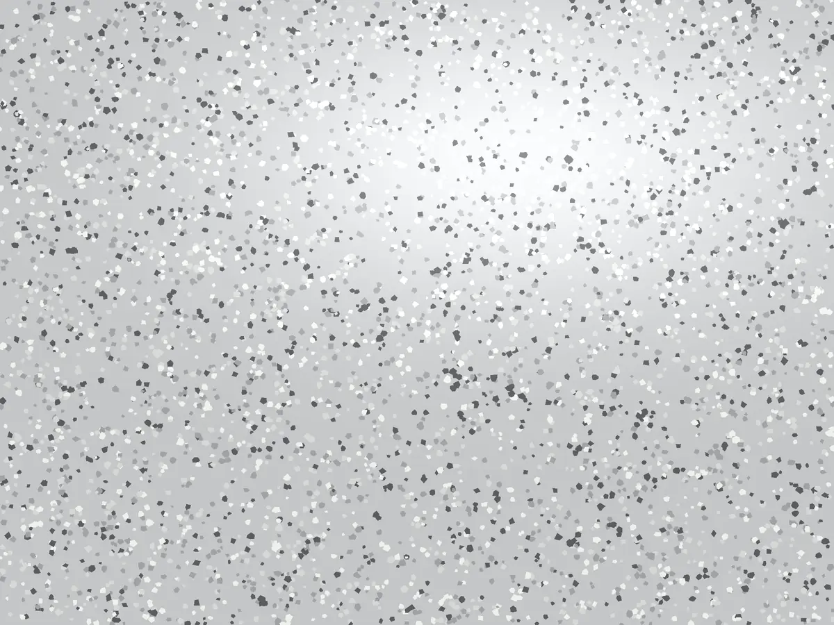 Illustration of a light gray fine-flake garage floor